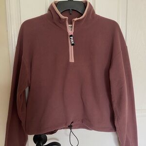 PINK Women’s Fleece Quarter Zipped Pull Over